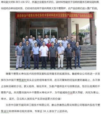 转载:鲁耐窑业干熄焦斜道区长寿化新技术新材料技术交流及产品应用推广会